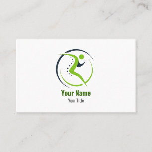 Customisable physical therapist physio chiro business card