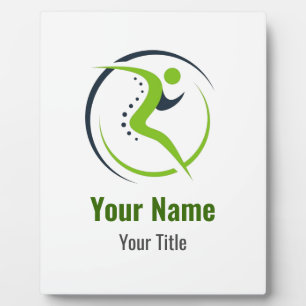 Customisable physical therapist physio chiro plaque