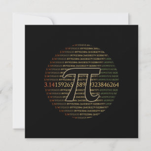 Customisable Pi Eclipse Greeting Card