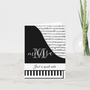 Customisable Piano Card