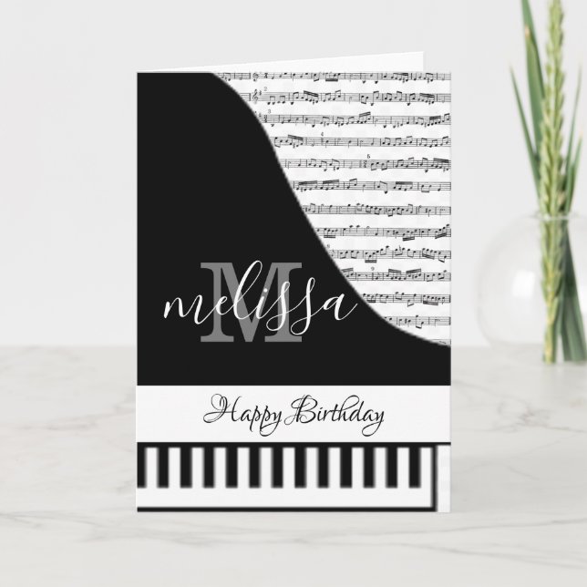 Customisable Piano Card (Front)