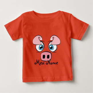 Customisable Pig Baby Baby T-Shirt