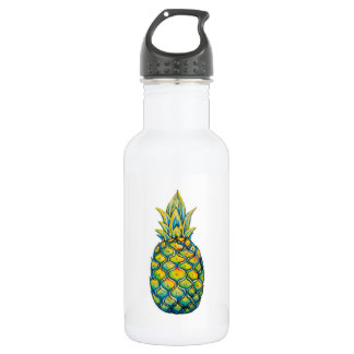 Customisable Pineapple Print Water Bottle