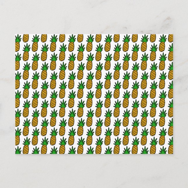 Customisable Pineapples Postcard (Front)