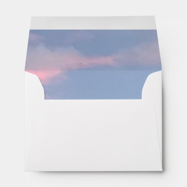 Customisable Pink Clouds Envelope (Back (Bottom))
