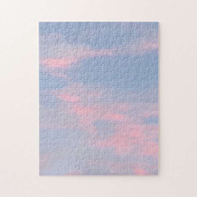 Customisable Pink Clouds Jigsaw Puzzle (Vertical)