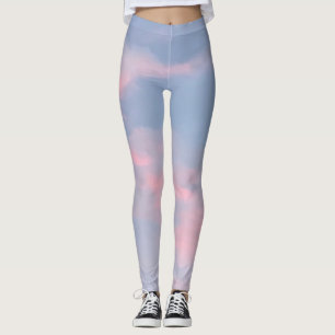 Customisable Pink Clouds Leggings