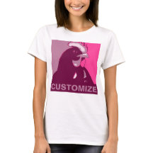 Customisable! Pink Pop Art Inspired Chicken Tshirt