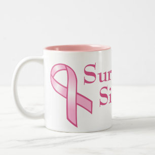 Customisable Pink Ribbon Mug