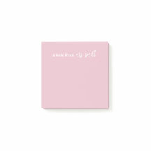 Customisable Pink Sticky Note