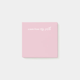 Customisable Pink Sticky Note
