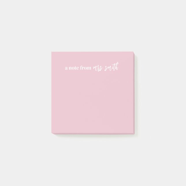 Customisable Pink Sticky Note (Front)