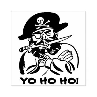 Customisable Pirate Rubber Stamp