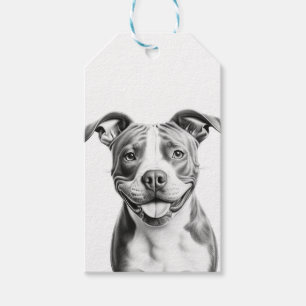Customisable Pitbull Terrier Gift Tags
