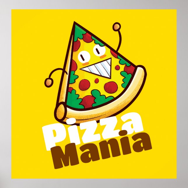 Customisable Pizza Mania Poster (Front)