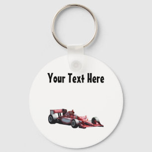 Customisable Plain Race Car Key Ring