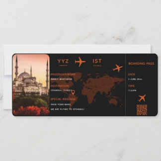 Customisable Plane Tickets | Fake Boarding Pass Card