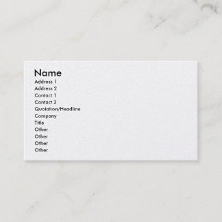 Customisable Platinum Business Cards