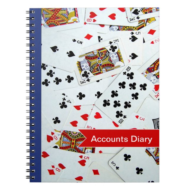 Customisable Playing Cards Games Notebook (Front)