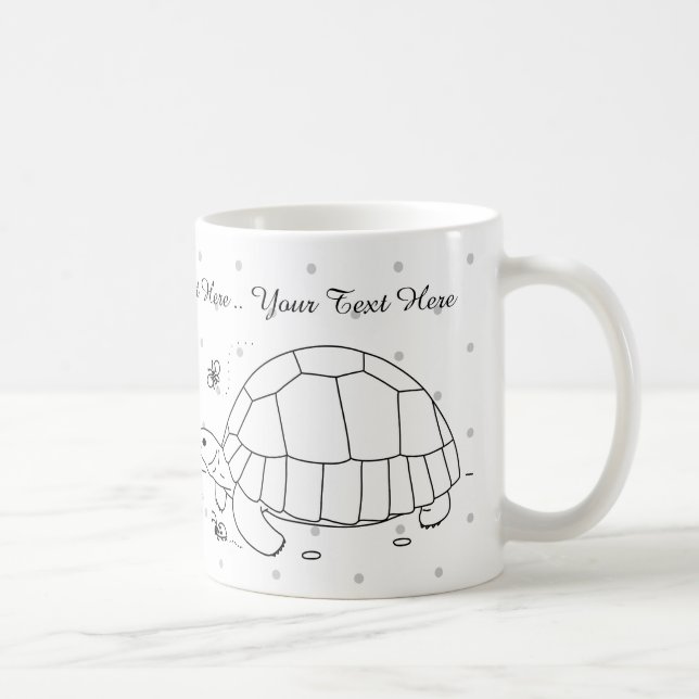 Customisable Ploughshare Tortoise Mug (Right)