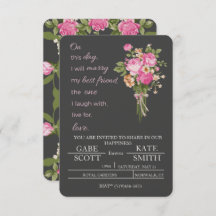 Customisable Poem WEDDING INVITATION
