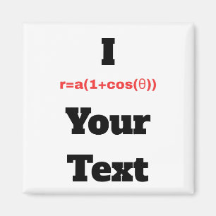 Customisable Polar Equation (I Heart) Magnet