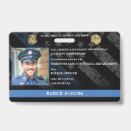 Customisable Police Officer Law Enforcement ID Badge