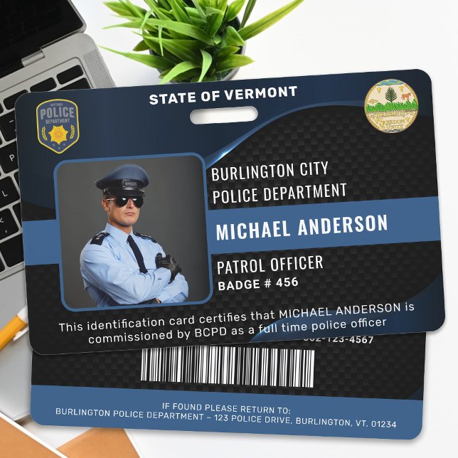 Customisable Police Officer Law Enforcement ID Badge (Creator Uploaded)