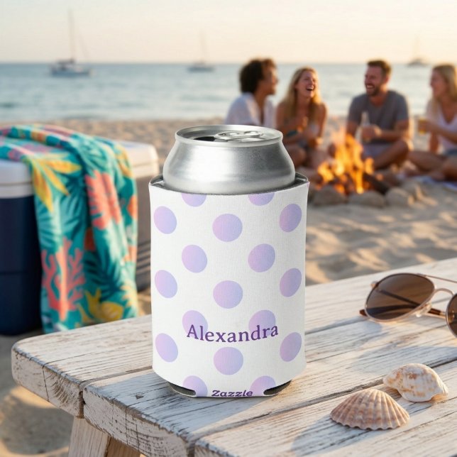 Customisable Polka Dot Can Cooler (Creator Uploaded)