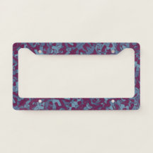 Customisable Pollock Abstract Pattern Purple Blue