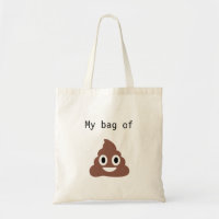 Customisable Poo Emoji Tote