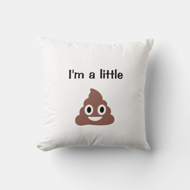 Customisable Poo Emoticon Cushion (Front)