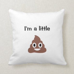 Customisable Poo Emoticon Cushion