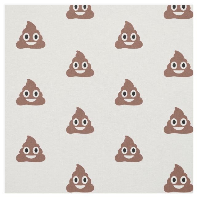 Customisable Poo Emoticon Fabric (Swatch)