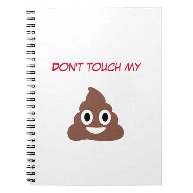 Customisable Poo Emoticon Notebook (Front)