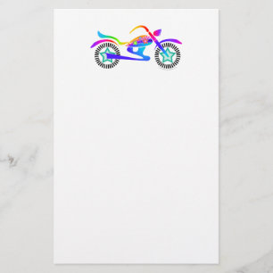 Customisable Pop Art MOTORCYLE Stationery