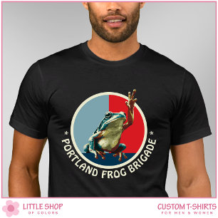 Customisable Portland Frog Protest T-Shirt