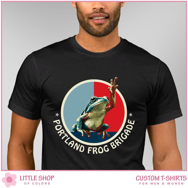 Customisable Portland Frog Protest T-Shirt (Creator Uploaded)