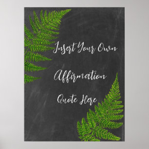 Customisable Poster Create Your Own Affirmation