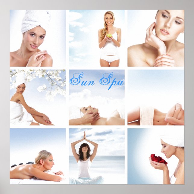 Customisable poster for spa beauty health centre (Front)