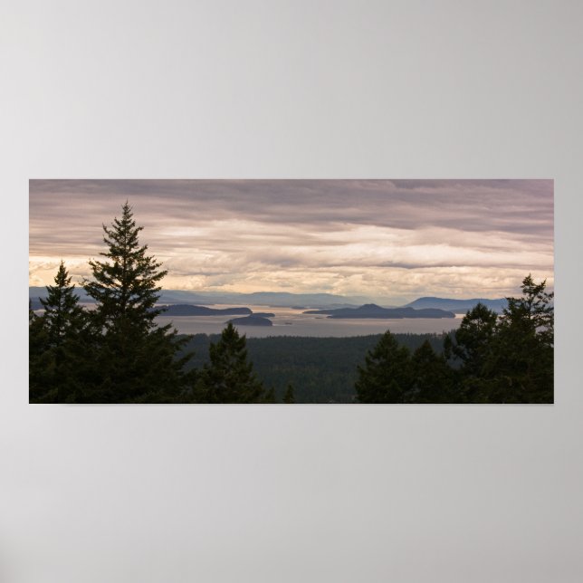 Customisable Poster: San Juan Islands Pano Poster (Front)