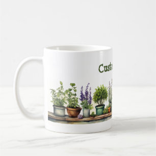 Customisable Potted Herb Garden Coffee Mug
