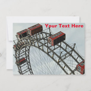 Customisable Prater wheel, Vienna, Austria card