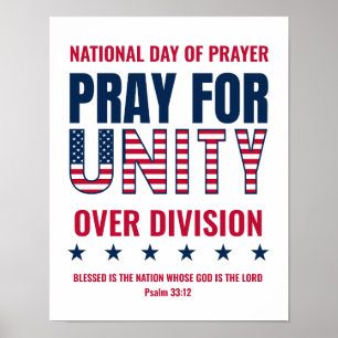 Customisable PRAY FOR UNITY National Day of Prayer Poster
