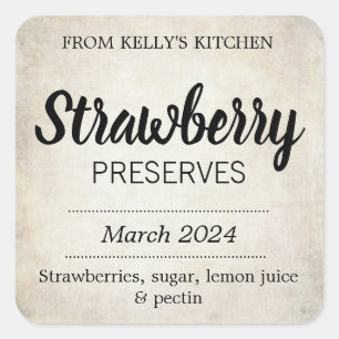 Customisable Preserves BL_01sq Square Sticker