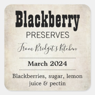 Customisable Preserves BL_04sq Square Sticker
