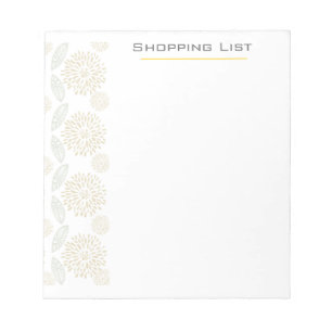 Customisable Pretty Elegant  Flowers Notepad