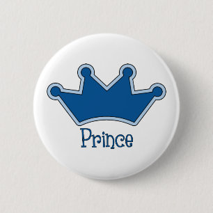 Customisable Prince - Crown 6 Cm Round Badge