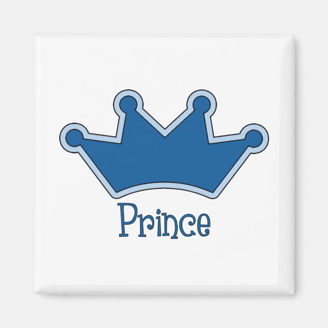 Customisable Prince - Crown Magnet (Front)