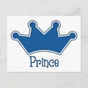 Customisable Prince - Crown Postcard